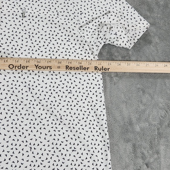 William Murray Polo Shirt Mens Large White Flag Print Golf Performance Stretch - Picture 11 of 14